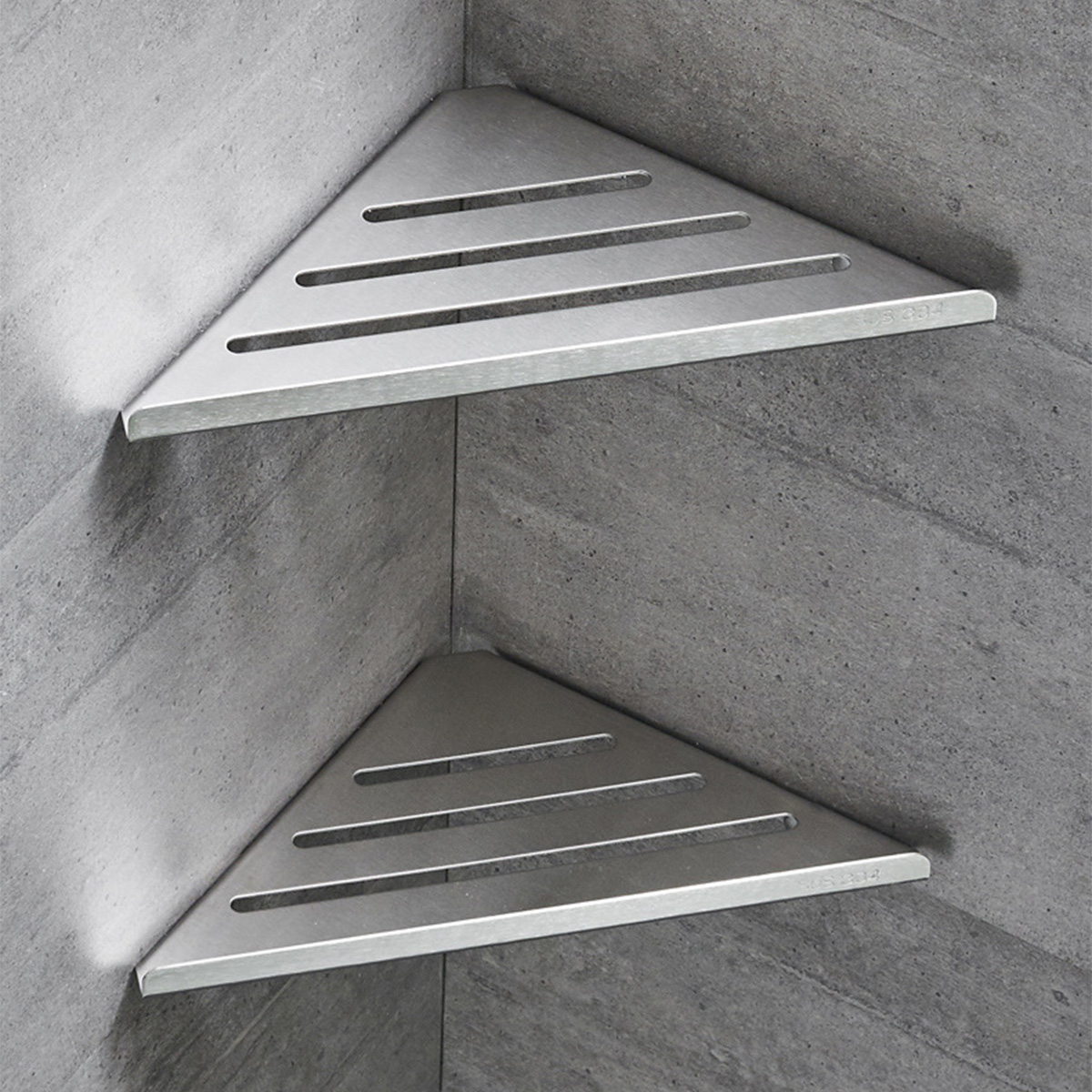 Home Edit Bathroom Storage - Półki łazienkowe Półka narożna pod prysznic