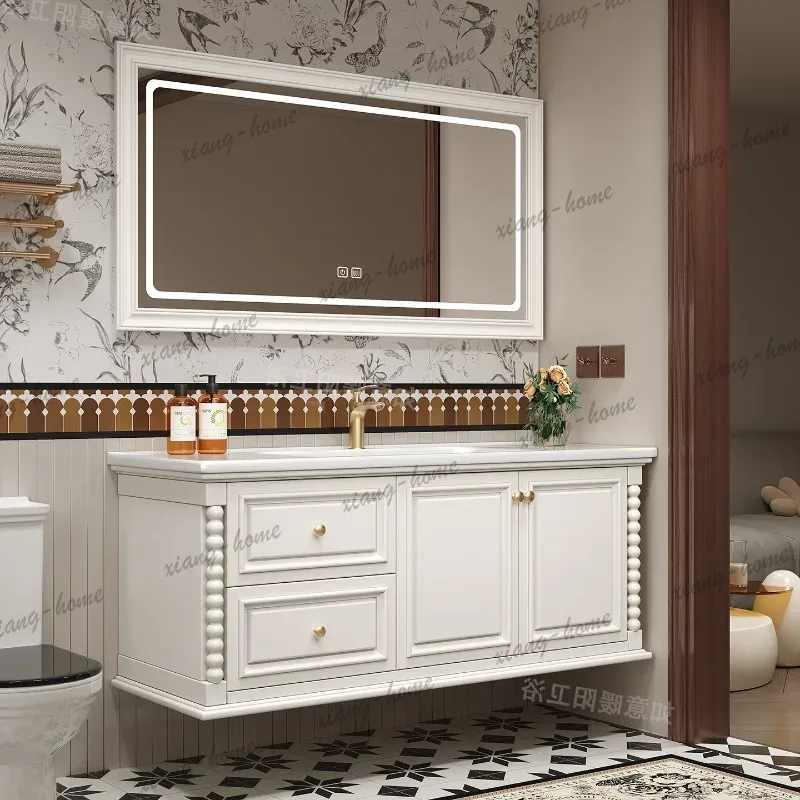 Drewniana mała szafka łazienko – Home Bathroom Vanity Combo recenzja i cena