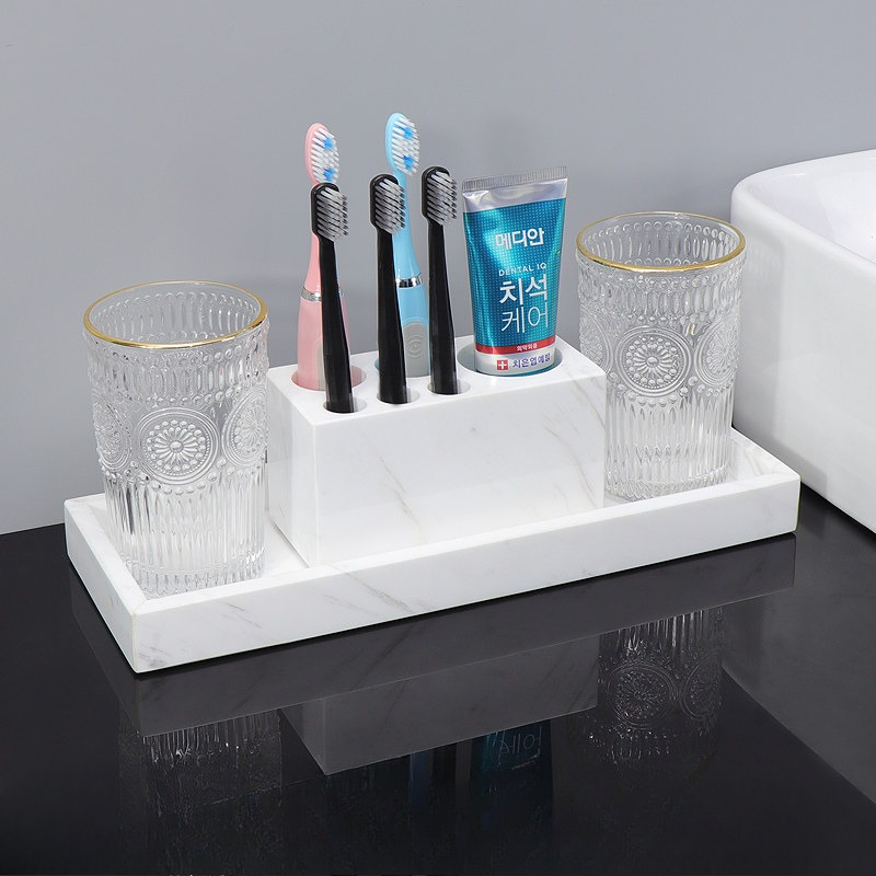 Marmurowy organizer łazienkowy – Home Bathroom Organizer recenzja i cena