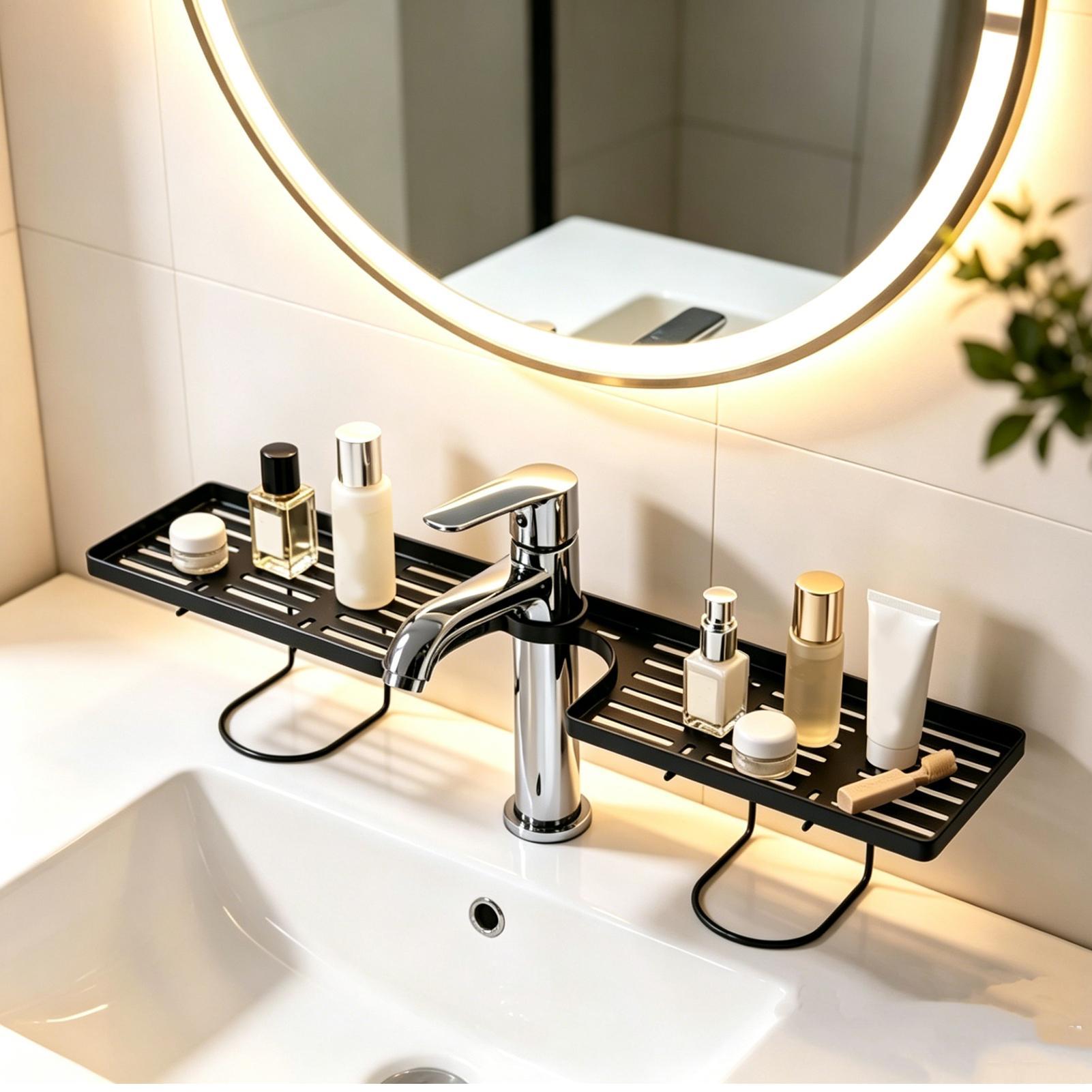 Uchwyt na kosmetyki do umywalk – Home Edit Bathroom Storage recenzja i cena