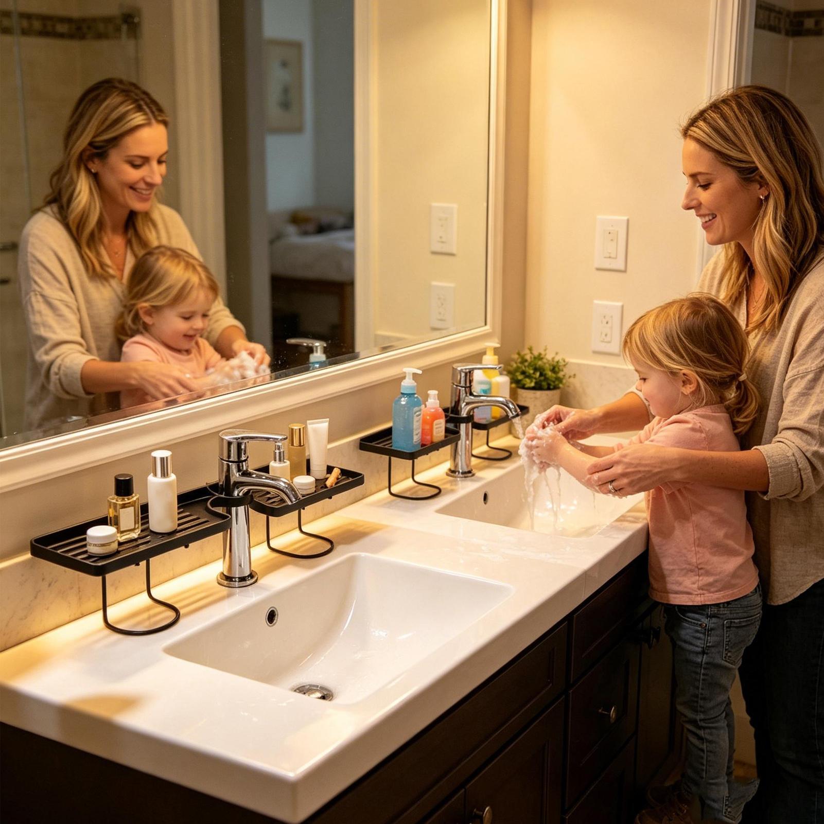 Uchwyt na kosmetyki do umywalk – Home Edit Bathroom Storage recenzja i cena